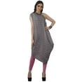 thumbnail image 3 of Moomaya Robe Kurti Sans Manches à une Épaule Imprimée pour Femmes, Vêtement de Créateur Boho pour Fête, 3 of 7