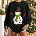thumbnail image 2 of Savings Clearance 2025! asdoklhq Clearance Plus Size Christmas Clothing,Christmas Sweatshirt for Women Oversized Graphic Casual Crewneck Long Sleeve Pullover Sweatshirt Tops Shirt Blouse, 2 of 5