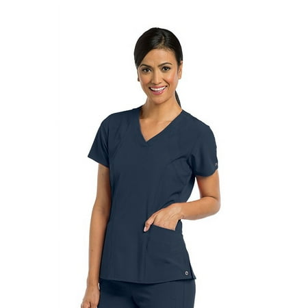 Barco One Women's 4-Pocket Sporty V-Neck Scrub Top - 5106