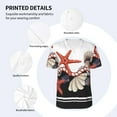 thumbnail image 4 of Balery Starfishes Shells Baseball Jersey for Men Casual Button Down Shirts Short Sleeve Active Team Sports Uniform-Small, 4 of 9