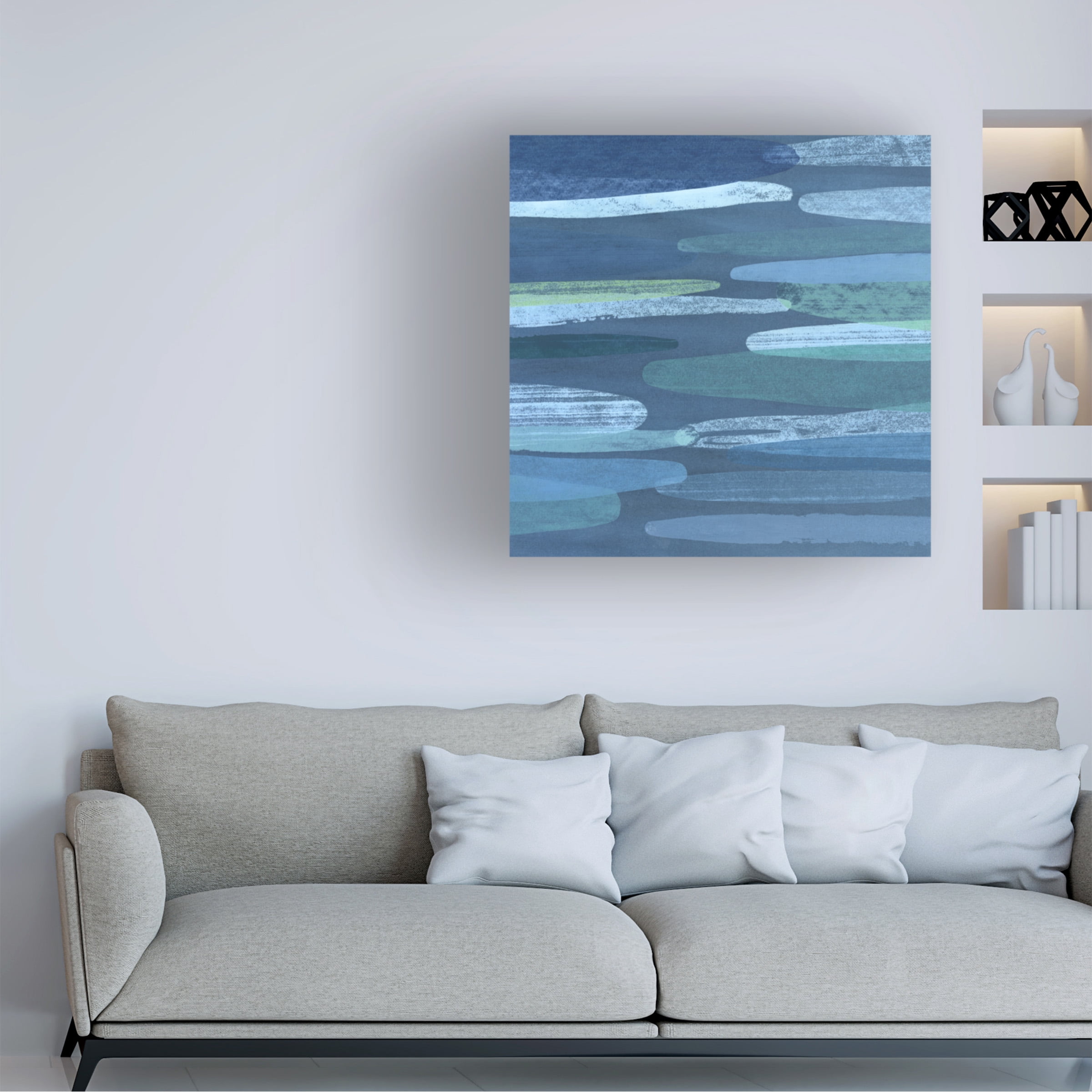 Megan Meagher 'Overlapping Hues II' Canvas Art