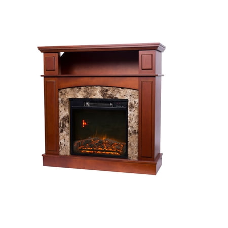 Decor Flame Electric Fireplace with 36inch Mantle - Walmart.com Buy Decor Flame Electric Fireplace with 36inch Mantle at Walmart.com