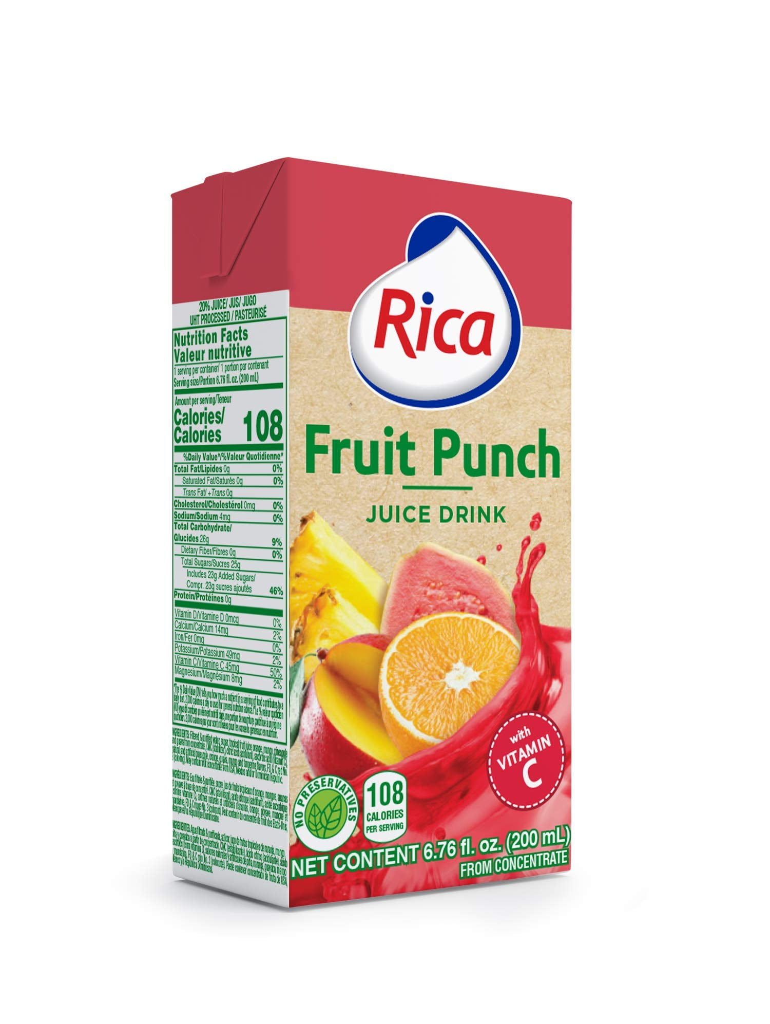 Rica Juice 200 ml (12 pack) (Fruit Punch)