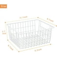 thumbnail image 2 of 4 Pack Wire Baskets Storage Bin Organizer for Pantry Organizers and Storage, Kitchen Organization Counter Basket for Fruit, Vegetable, Produce, Bread, Potato and Onion Storage Bins(White,Small), 2 of 9
