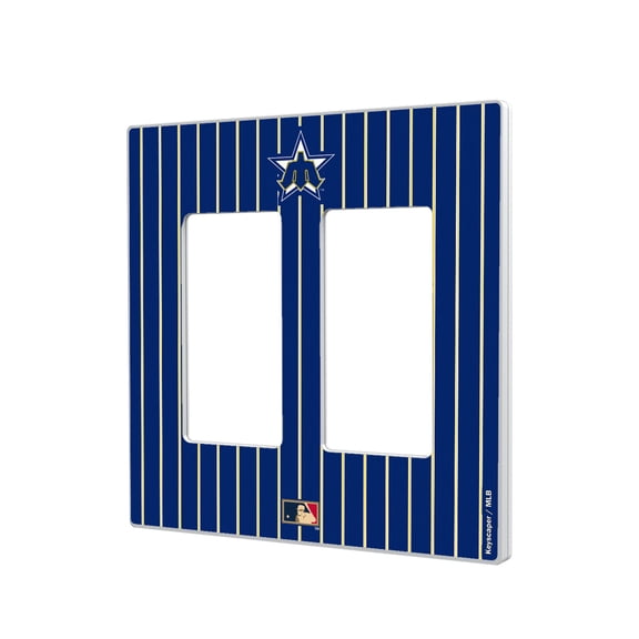 Seattle Mariners 1981-1986 Cooperstown Pinstripe Double Rocker Light Switch Plate