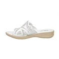 thumbnail image 3 of Sandalias Para Mujer De Piso Tipo Piel Blanco Perforado blanco 25 INCÃGNITA 136D12, 3 of 6