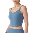 thumbnail image 2 of Otvok Womens Bra with Breast Pads Slim Shoulder Straps Beautiful Back Round Neck Suspender, 2 of 6