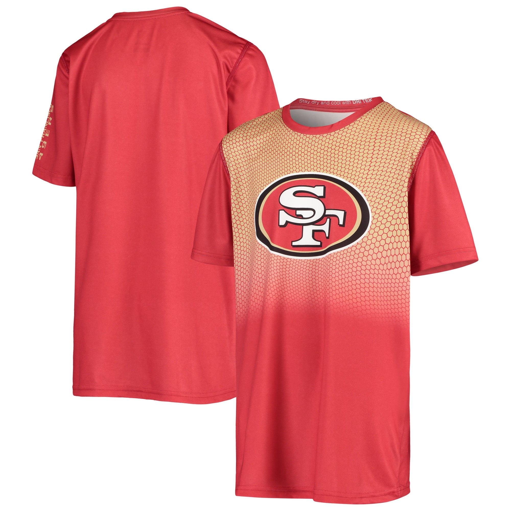 Outerstuff San Francisco 49ers Youth Cross Pattern T-Shirt 22 / M