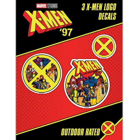 Marvel X-Men 1997 Logo Decals – Set of 3 Retro Comic Vinyl Stickers for Water Bottle Laptop Car Truck Waterproof Bumper Stickers XMen Decals