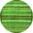 thumbnail image 1 of Ahgly Company Indoor Round Abstract Green Modern Area Rugs, 6' Round, 1 of 4