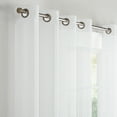 thumbnail image 4 of Eclipse Emina Crushed Sheer Voile Window Curtain Panel, Grommet, 1 Panel, 50 In Wide x 84 In Long, White, 4 of 9