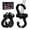 BlackBlack, variant on AMBULL D Ring Separate Shackle with Snatch Block 2 Set, 3/4" Shackles w/ Snatch Block Pulley, Heavy Duty Shackle for Towing Winch, Pulley for Off-Road Vehicle Recovery, Truck, ATV, UTV, BlackOrange