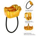 thumbnail image 4 of Lixada Lixada Lightweight ATC Climbing Belay Device in Golden, 7075 Aircraft-Grade Aluminum, 25kN Strength, Rope-Friendly Design for Multipitch Routes, 4 of 6