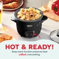 thumbnail image 4 of Dash Mini Rice Cooker Steamer, 2 Cup, Nonstick Removable Pot Black, 4 of 7