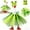 🔥 Green_New#2263, variant on Mini Desk Goose Costume Set | Frog-Shaped Knitted Hat & Green Tutu Skirt | 7 Inch Magnetic Goose Accessory | Adjustable Polyester Outfit • Cute Decor for Statues, Key Holders, Cosplay, Holiday
