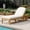 Light Teak, variant on Outdoor Chaise Lounge with 5-Position Adjustable Backrest, Premium Acacia Wood Patio Recliner, Thick Weather-Resistant Cushion, Arched Backrest for Poolside, Backyard, Deck, Gray