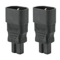 thumbnail image 2 of C14 To C7 Power Adapter, 2Pcs 2.5-10A IEC320 C14 To C7 Power Adapter Safe Copper Conductor PVC Outer Waterproof  For Server PDU, 2 of 8