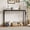 Black, variant on PYY Narrow Black Console Table with Charging Station – Slim Sofa Table with Power Outlets & USB Ports – Modern Metal & Wood Accent Table for Entryway, Living Room, Bedroom and Home Office – Black