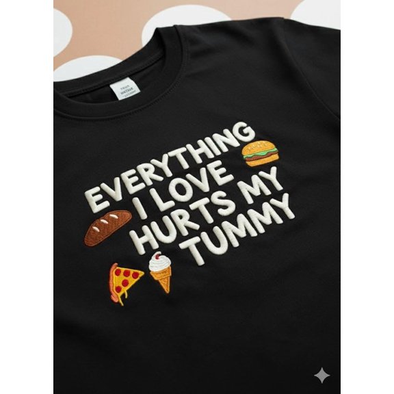 Everything I Love Hurts My Tummy crewneck sweatshirt