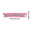 thumbnail image 3 of Pink Floral Patterned Happy Birthday Banner Background Decors for Birthday Party Photography Props Photo Backdrop Supplies Celebration Decorations Event Party Decor, 3 of 8