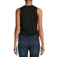 thumbnail image 3 of No Boundaries Juniors' Lace Up Graphic Tank Top, 3 of 5