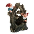 thumbnail image 2 of CoSoTower 8.3X4.7X13.8" Decorative Woodland Gnome Water Fountain with LED Light, Brown, 2 of 9