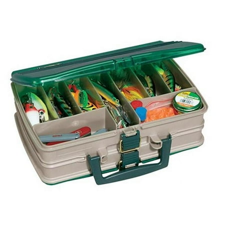 UPC: 0024099011204 | Plano Synergy Double Sided Fishing Satchel Tackle Box Green / White