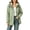 Green, variant on Women Hooded Winter Parka Coat Mid Length Long Sleeve Jacket Windproof with Pockets Casual Outdoor Outerwear