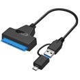 thumbnail image 3 of Bearachild 2 en 1 Tipo-c USB3.0 Cable adaptador SATA Disco duro a USB Tipo-c Cable convertidor Cable de velocidad de transmisión rápida Juegos de teclado y mouse para computadora, 3 of 6