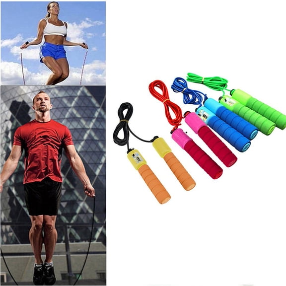 Digital Jump Rope with Auto Counter - Adjustable Fitness Rope for Kids, Adults & Family Workouts, for Gym Training, Cardio Exercise and Weight Loss