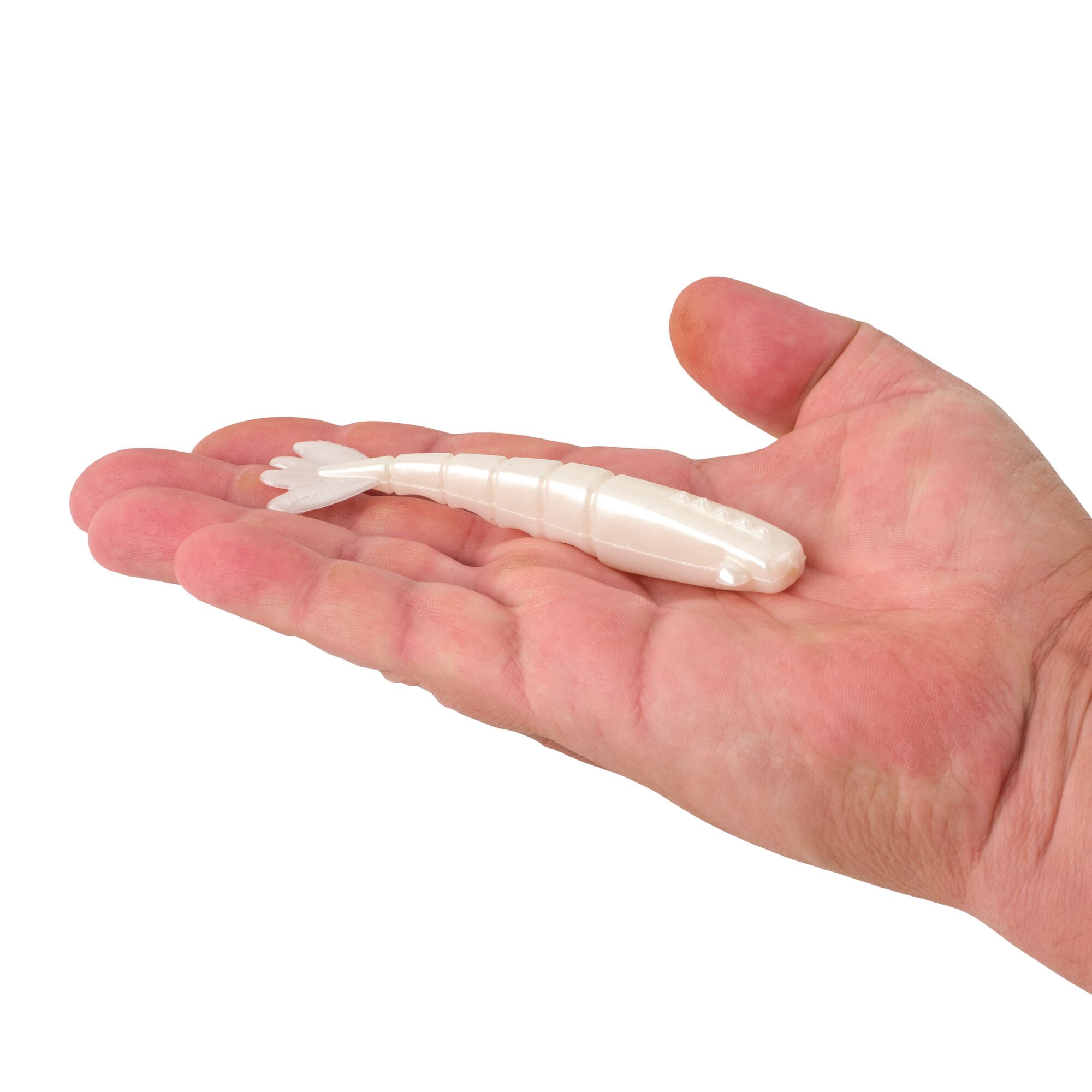 Berkley PowerBait® Saltwater Bonga Shrimp, 4 in, Shrimp, Pearl White (6-count)