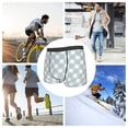 thumbnail image 6 of Kdxio Men's Boxer Briefs with Daisy Plaid Blue Print - Comfortable and Breathable Underwear for Everyday Wear, 6 of 7
