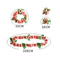 thumbnail image 2 of Artificial Flowers for Outdoors Party Hawaiian Garland 12-color Petal Necklace, Bracelet, Four-piece Set, Holiday Event Dress-up Accessories (C), 2 of 2
