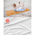 thumbnail image 4 of Weeping Flowers Yoga Towel for Hot Yoga Non Slip, Orange Spring Floral Botanical Art Aesthetics Yoga Mat Towel Absorbent Yoga Sweat Towels Microfiber Hot Yoga Blanket for Bikram Pilates 26"x74", 4 of 7