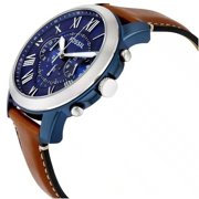 Fossil FS5151 Mens Watch, Grant Quartz Stainless Steel Chronograph Watch, 44mm Dial