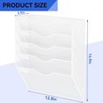 5 Pockets Hanging Wall File Organizer Mail Holder, Wall Mounted Paper ...