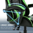 thumbnail image 7 of STGaming Gaming Chair with Massage High Back Ergonomic Computer Office Chair for Adults Kids Swivel Game Chair with Adjustable Headrest and Lumbar Support, Green, 7 of 7