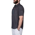 thumbnail image 2 of The American Outdoorsman Blackfoot River Short Sleeve Performance Fishing Shirt (Raven2, XL), 2 of 4