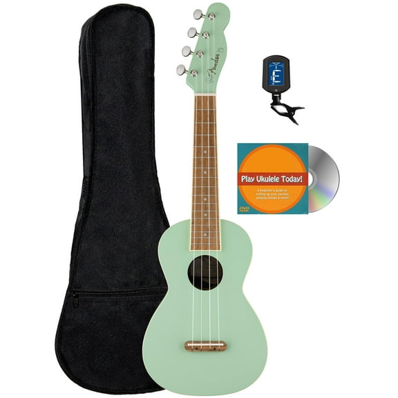 Fender Monterey Concert Ukulele - Surf Green w/ Gig Bag
