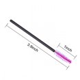 thumbnail image 2 of ACDANC 200 Pcs Disposable Eyelash Brush Mascara Wands Spoolies for Eyelash Extension,Eyebrow and Makeup(Black&Rose Red), 2 of 8