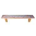 thumbnail image 1 of Gray Agate 36" Wooden Decorative Wall Shelf with Keyhole Hangers, 1 of 3