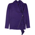 thumbnail image 1 of Alfani Blusa con cremallera para mujer, Púrpura, XS, 1 of 2