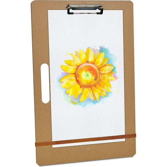 ArtPro SketchMate - Portable Wooden Drawing Board for Artists - 13 x 17 Sketch Boards with Handle - Ideal for Drafting, Studio, and Art Classes - Fits Perfectly in Artists Tote