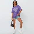 thumbnail image 4 of SUNBS Oversized Graphic Tees for Women - Love Heart Casual T Shirts for Women Round Neck Tops, 4 of 8