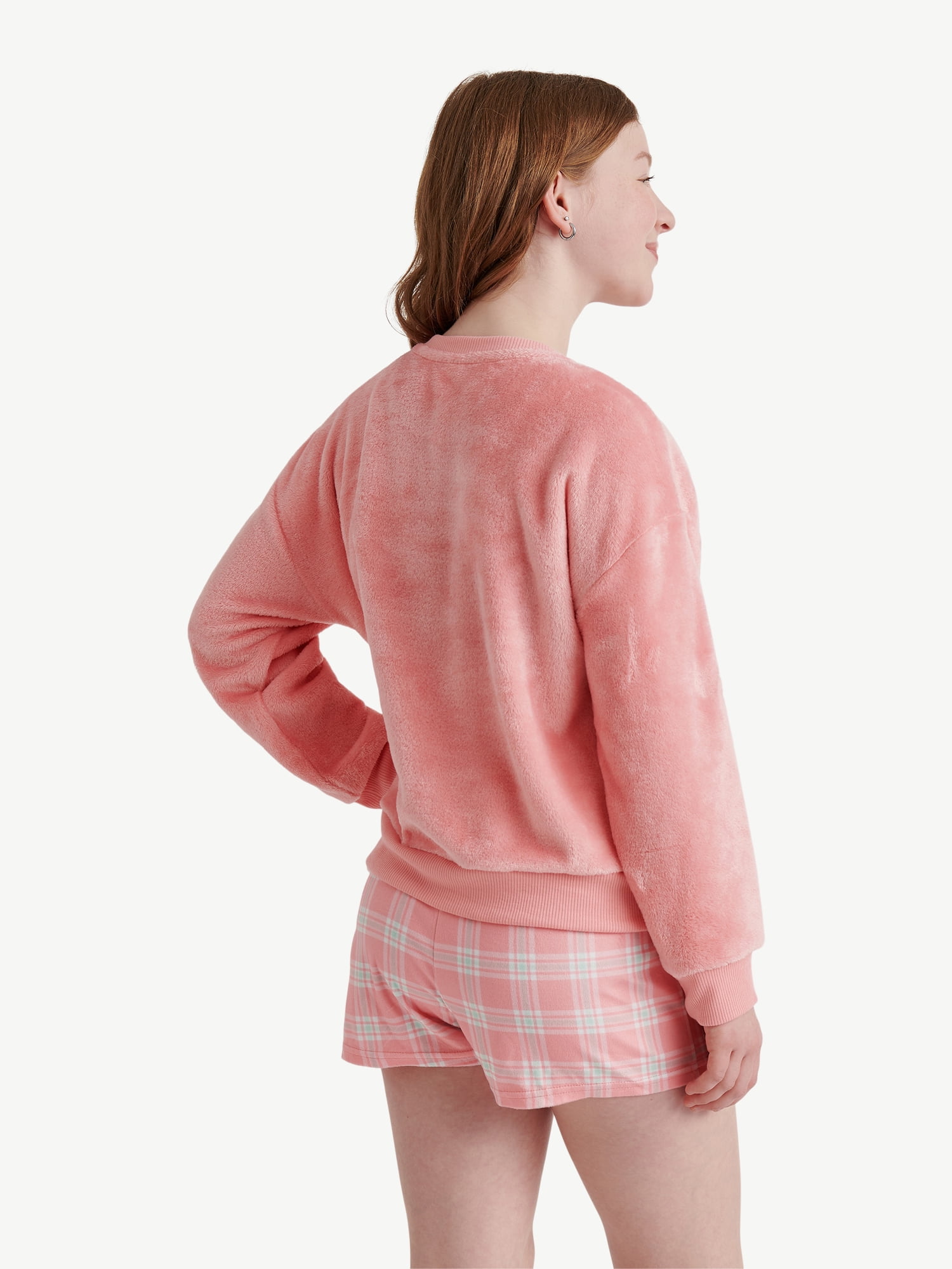 Looney Tunes X Justice Girls Long Sleeve Sleep Top and Shorts, 2-Piece, Sizes 5-18