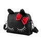 thumbnail image 1 of Cartoon Cat Backpack Fashion Crossbody Shoulder Bag Backpack Bags for Kids Little Girls (black), 1 of 1