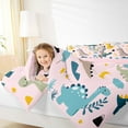 thumbnail image 4 of jejeloiu Dinosaur Full Size Comforter Sets,Cute Cartoon Animal Bedding Sets For Boys Reversible 3 Pieces, 4 of 8
