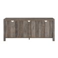 thumbnail image 3 of 58" Glass Barn Door Farmhouse TV Stand Console - Gray Wash, 3 of 18