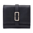 thumbnail image 1 of Cartera corta de verano para mujer, billetera pequeña coreana de color sólido con hebilla fresca y plegable para mujer, 1 of 6