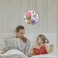 thumbnail image 4 of 7.8'' Happy Mother's Day Welcome Sign Wreath 12 Inch Round Wooden Hanging Door Sign Colorful Flower Rustic Farmhouse Porch Pendant Decorations for Front Door Wall Decor 1/2/3/4 PCS, 4 of 5